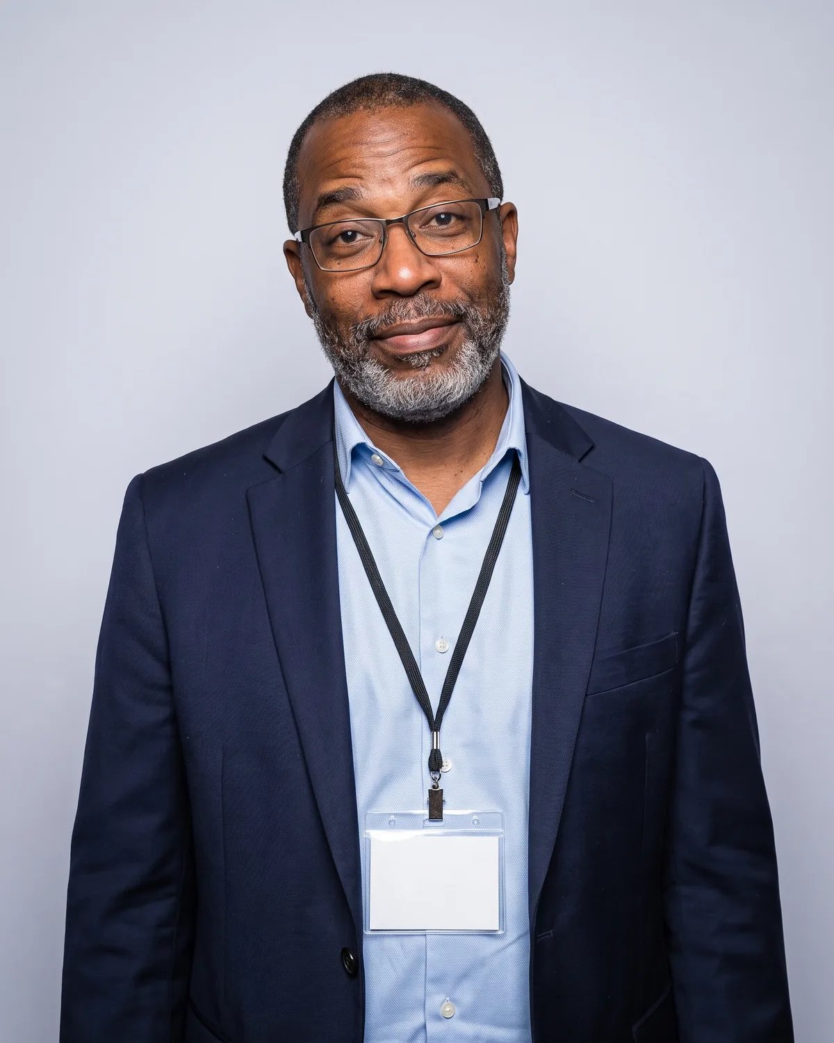 Attendee at a corporate conference