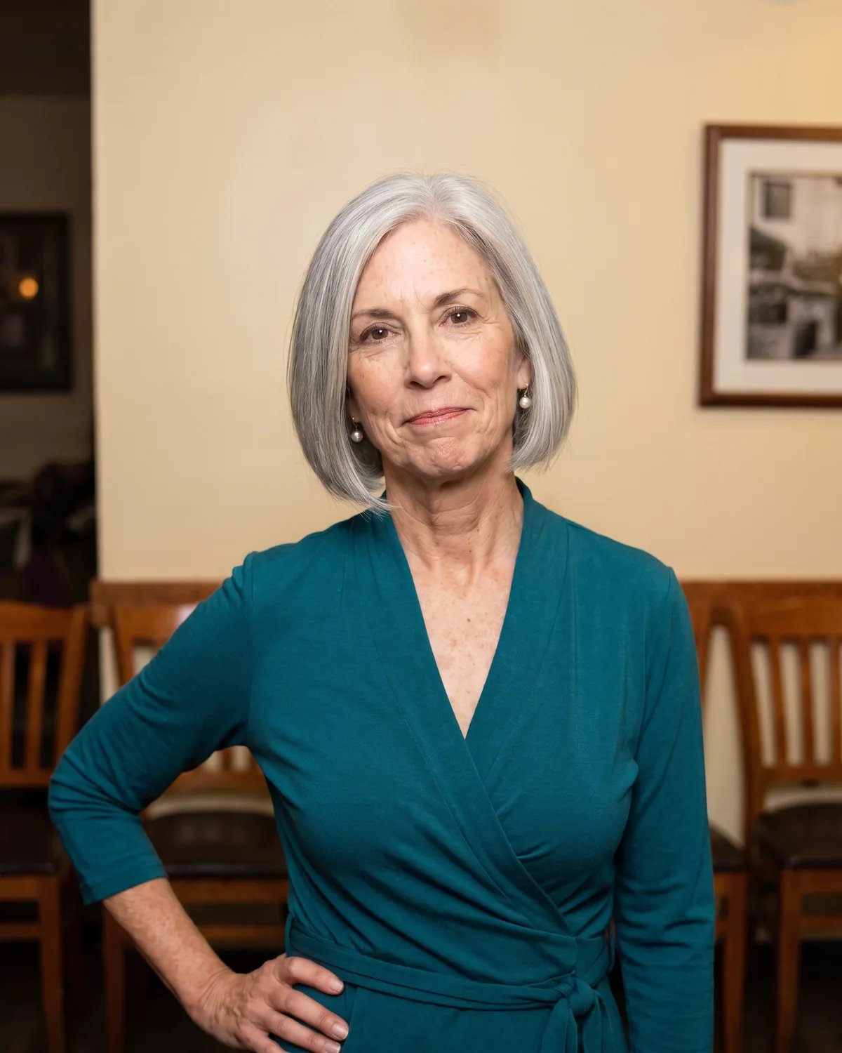 Guest of honor at her retirement party