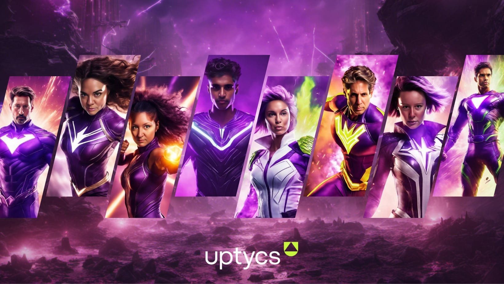 A group of guests turned into superheroes for a client activation