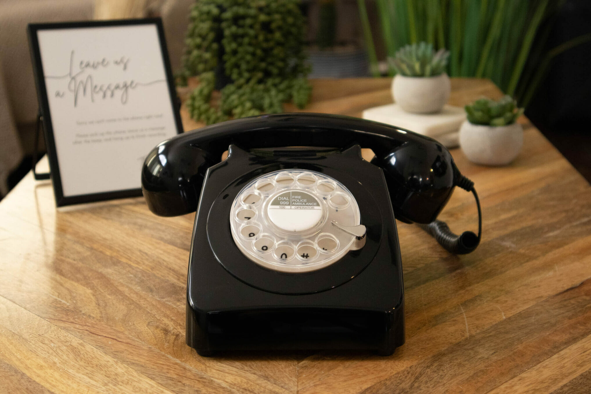 Audio guestbook phone rental