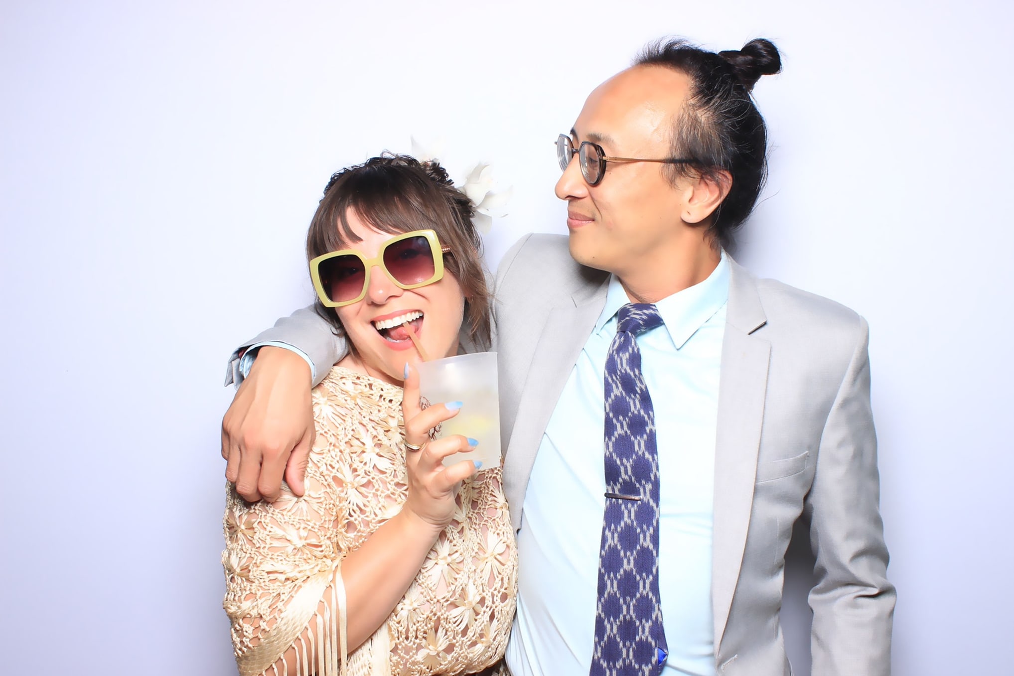 Color Glam booth portrait options