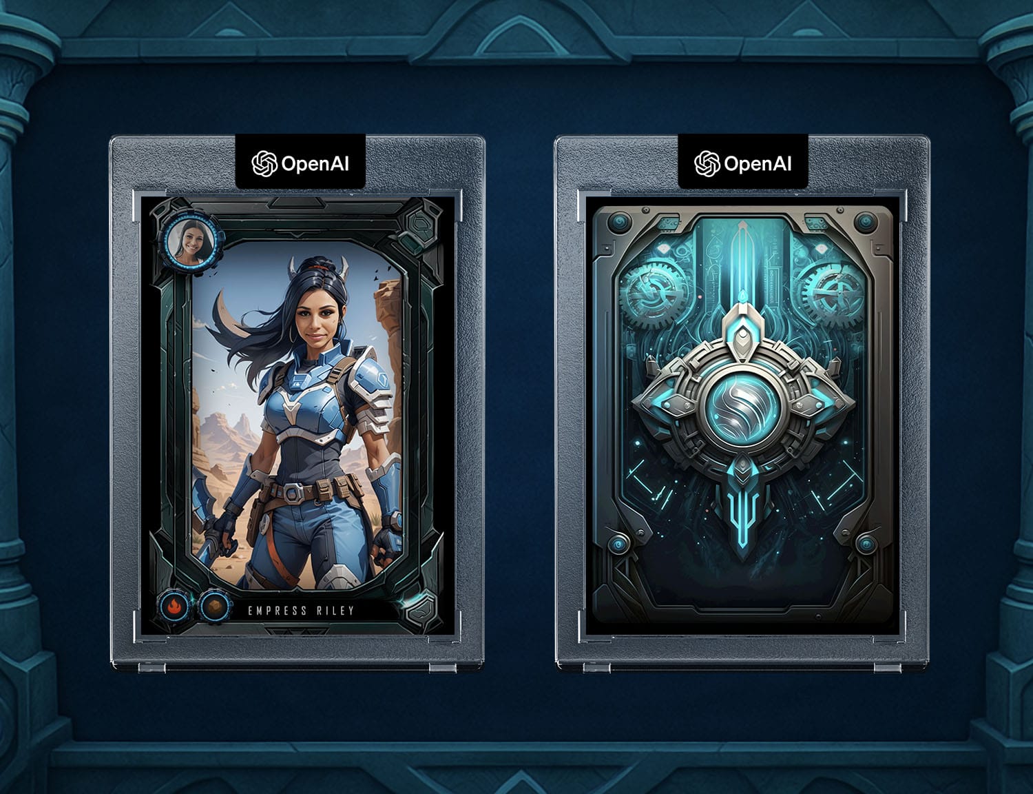 Trading cards example 1